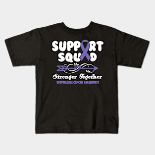 Esophageal Cancer Awareness Support Squad Stronger Together - In This Family We Fight Together Kids T-Shirt